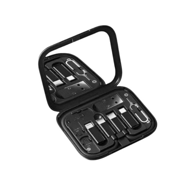 COTEetCi 87702-BK Travel Version 8-in-1 Data Cable Storage Box COTEetCi 87702-BK Travel Version 8-in-1 Data Cable Storage Box