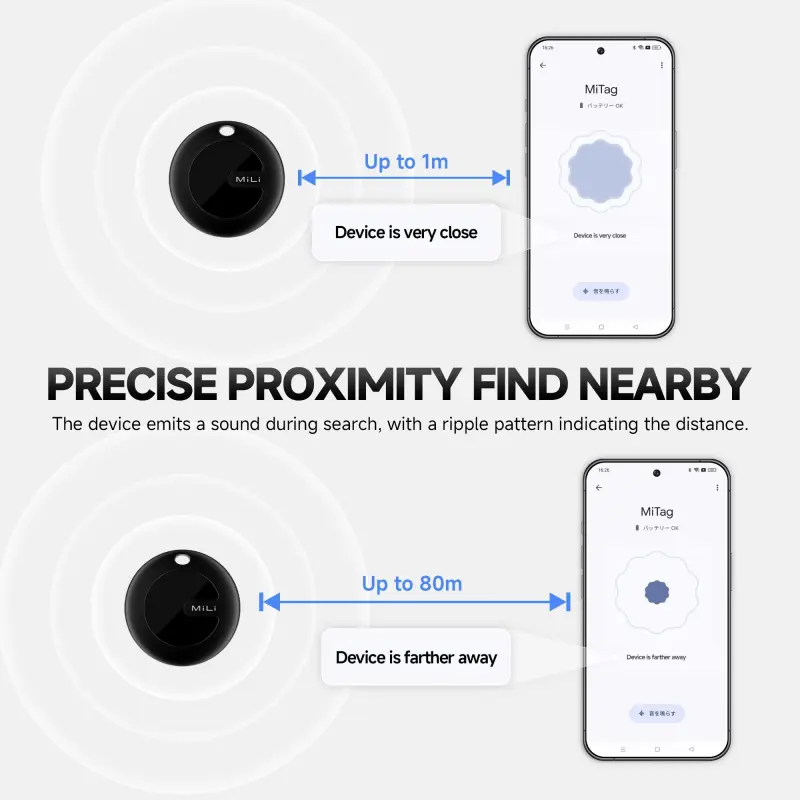 MiLi MiTag Go Android Location Tracker Device—Compatible with Google’s Find My Device