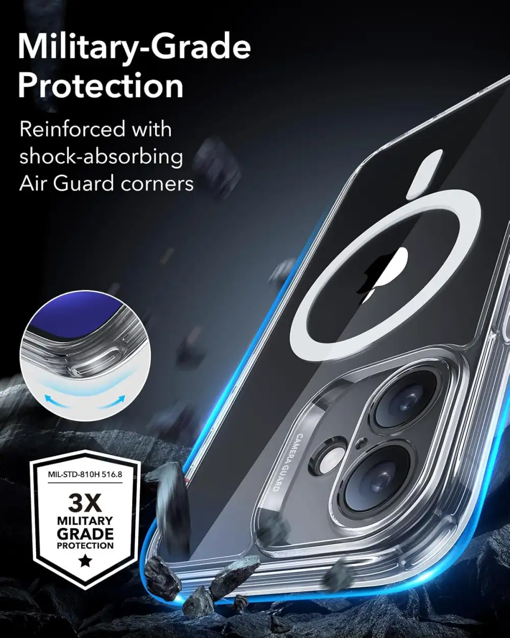 ESR iPhone 16 Classic Hybrid Case (HaloLock)
