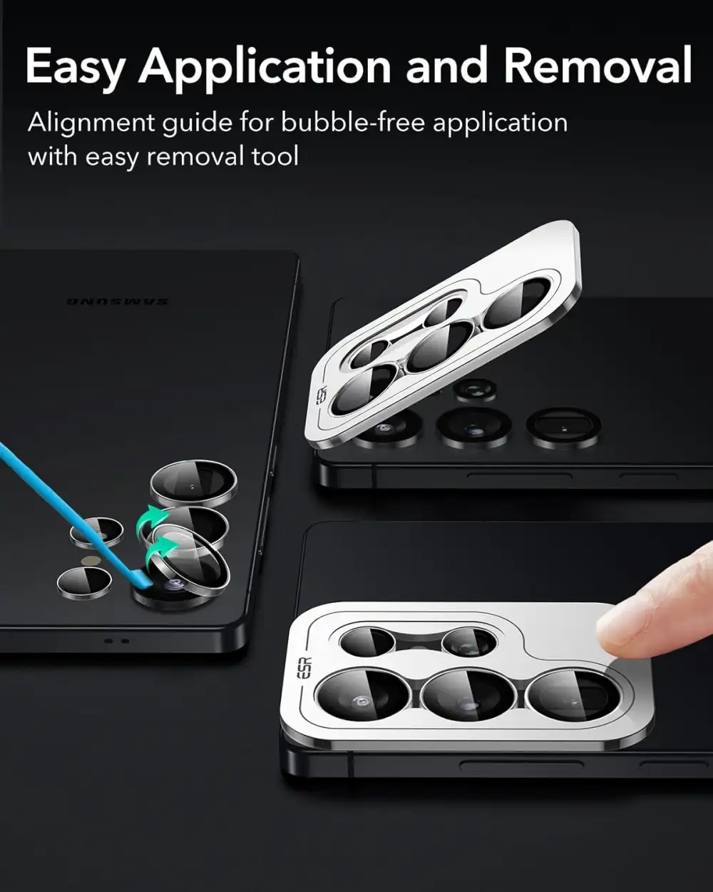 ESR Armorite Camera Lens Protectors for Galaxy S25 Ultra