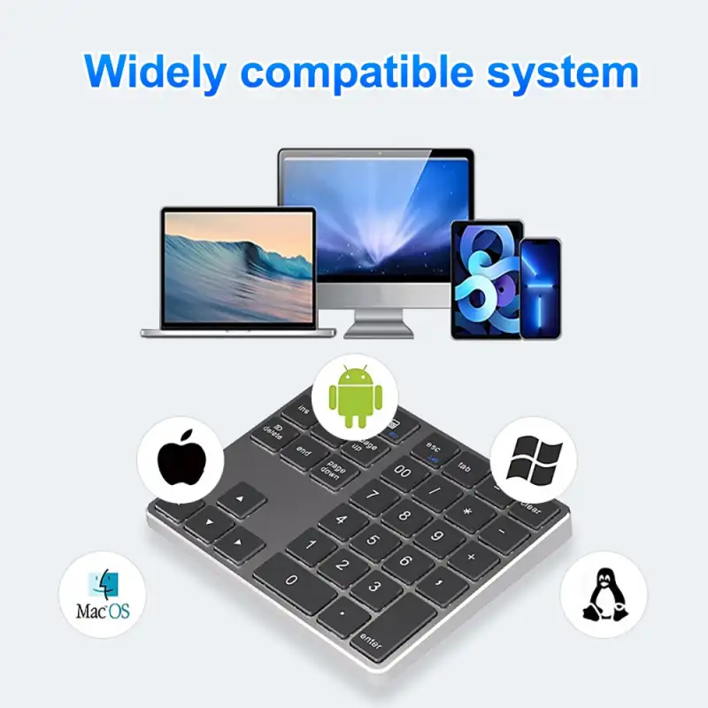 COTECi OF-031 35-Key Mini Wireless Bluetooth Numeric Keypad