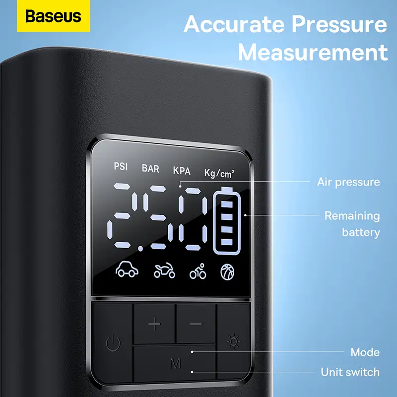 Baseus Inflator Super Mini Pro Series 4000mAh Wireless Car Tire Pumper Inflator