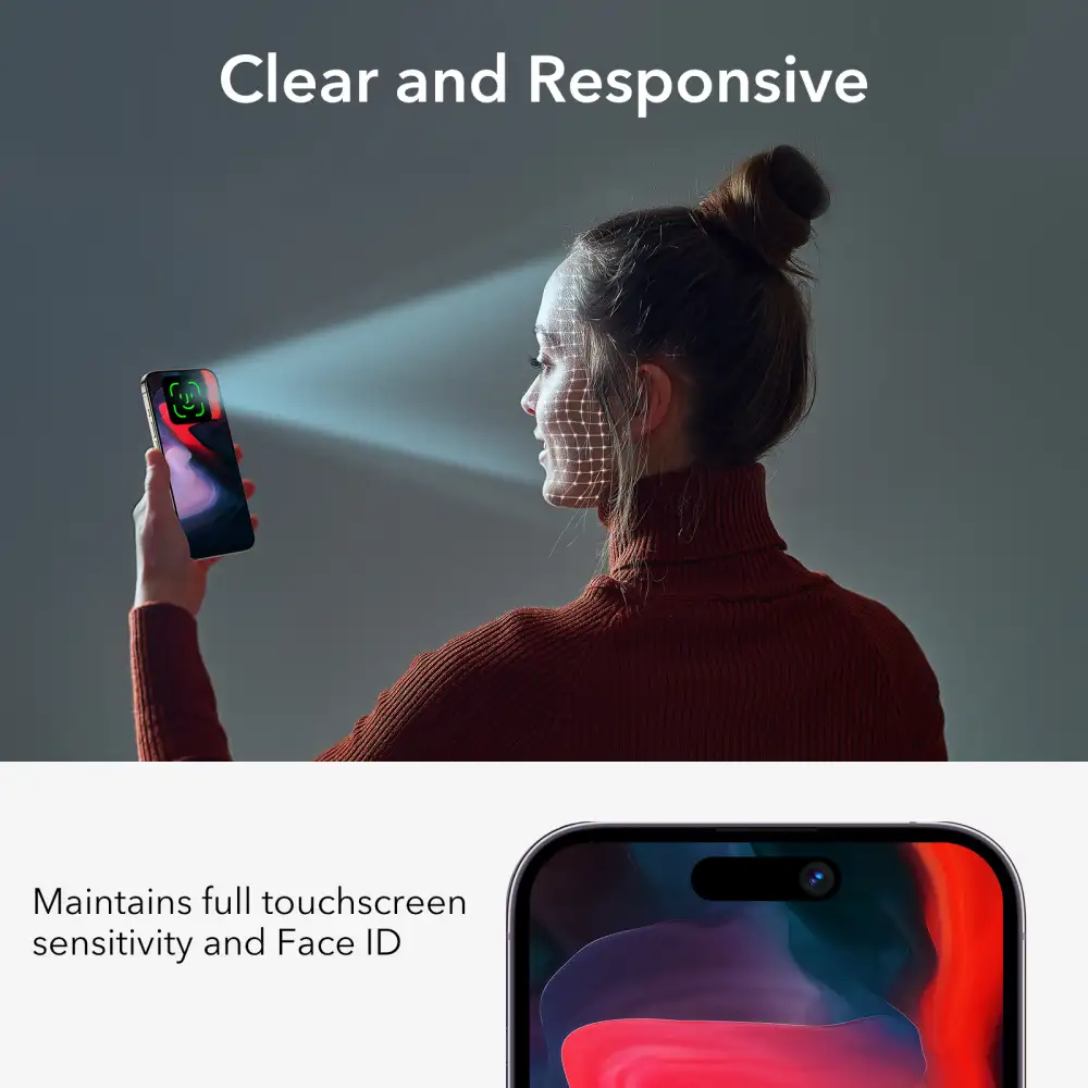 ESR Tempered Glass Privacy Screen Protector for iPhone 15 Series