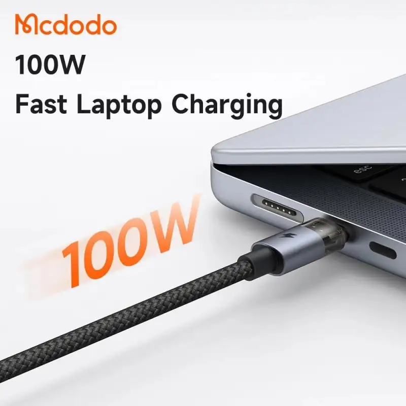 Mcdodo CA7260 6in1 100W Transparent Cable with Charging Light