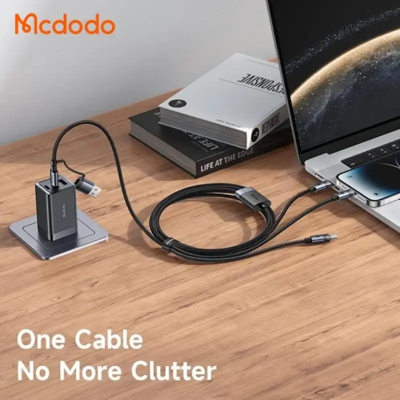 Mcdodo CA7260 6in1 100W Transparent Cable with Charging Light