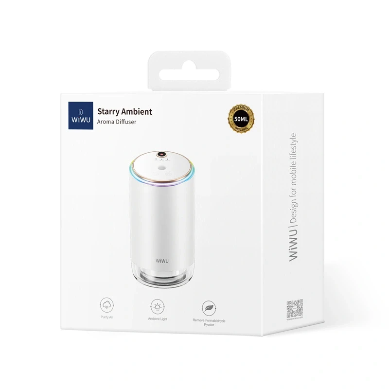 WiWU Starry Ambient Aroma Diffuser For Car with light – AR003