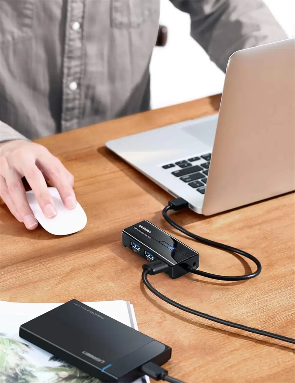 UGREEN 20265 USB 3.0 Hub with Gigabit Ethernet Adapter