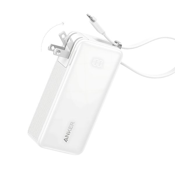 Anker 10000mAh 30W Fusion Power Bank with Built-in USB-C Cable (A1637) Anker 10000mAh 30W Fusion Power Bank with Built-in USB-C Cable (A1637)