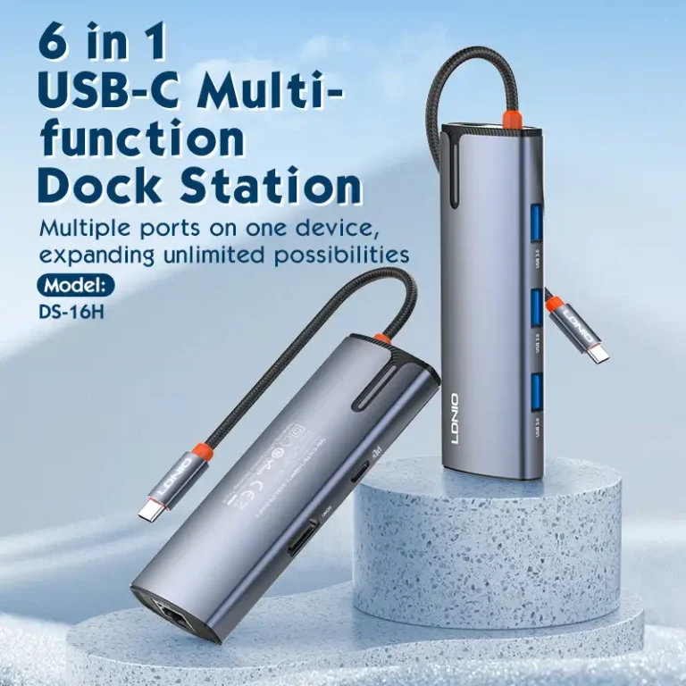 LDNIO DS-16H 6 In 1 USB C Docking Station