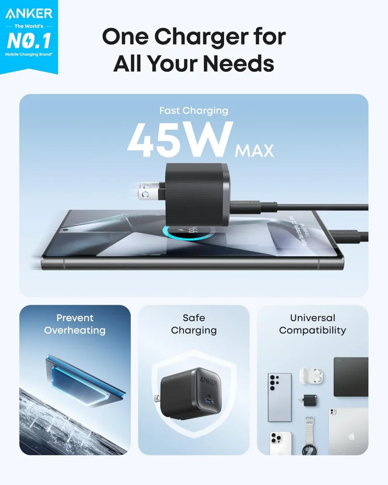 Anker Nano Pro 1C 45W GaN Charger (A2692)