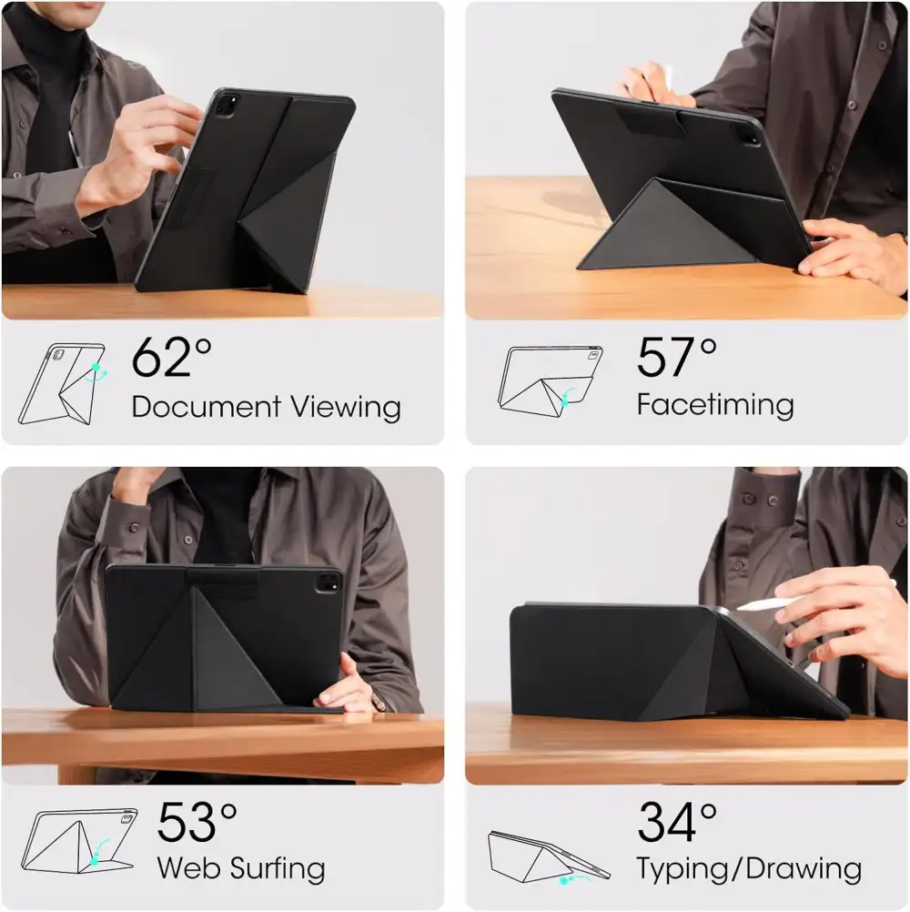 Pitaka MagEZ Folio 2 Ultra Slim Magnetic Case for iPad Pro 11″ / 13″ (M4) 2024
