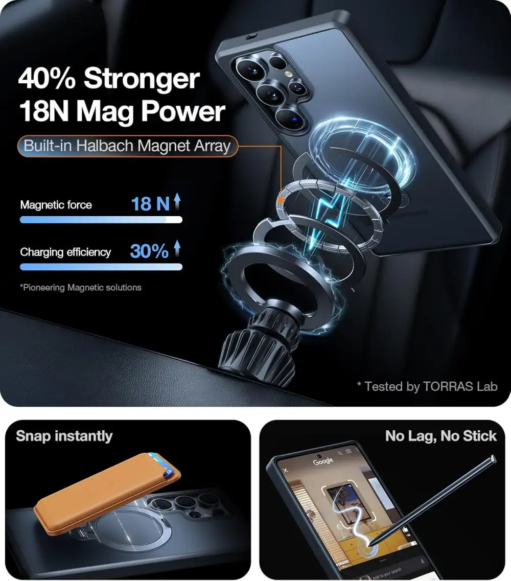 Torras Ostand Spin Case for Galaxy S25 Ultra