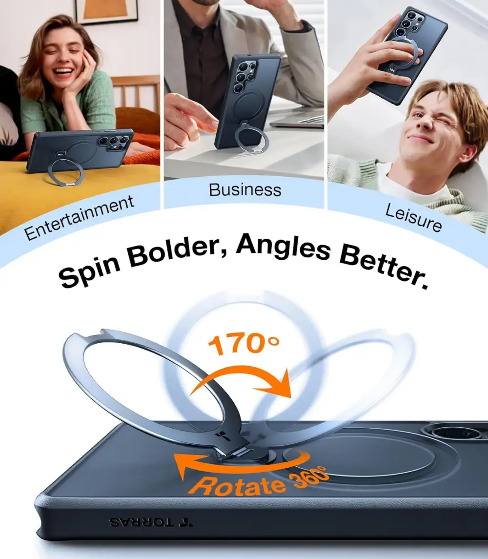 Torras Ostand Spin Case for Galaxy S25 Ultra