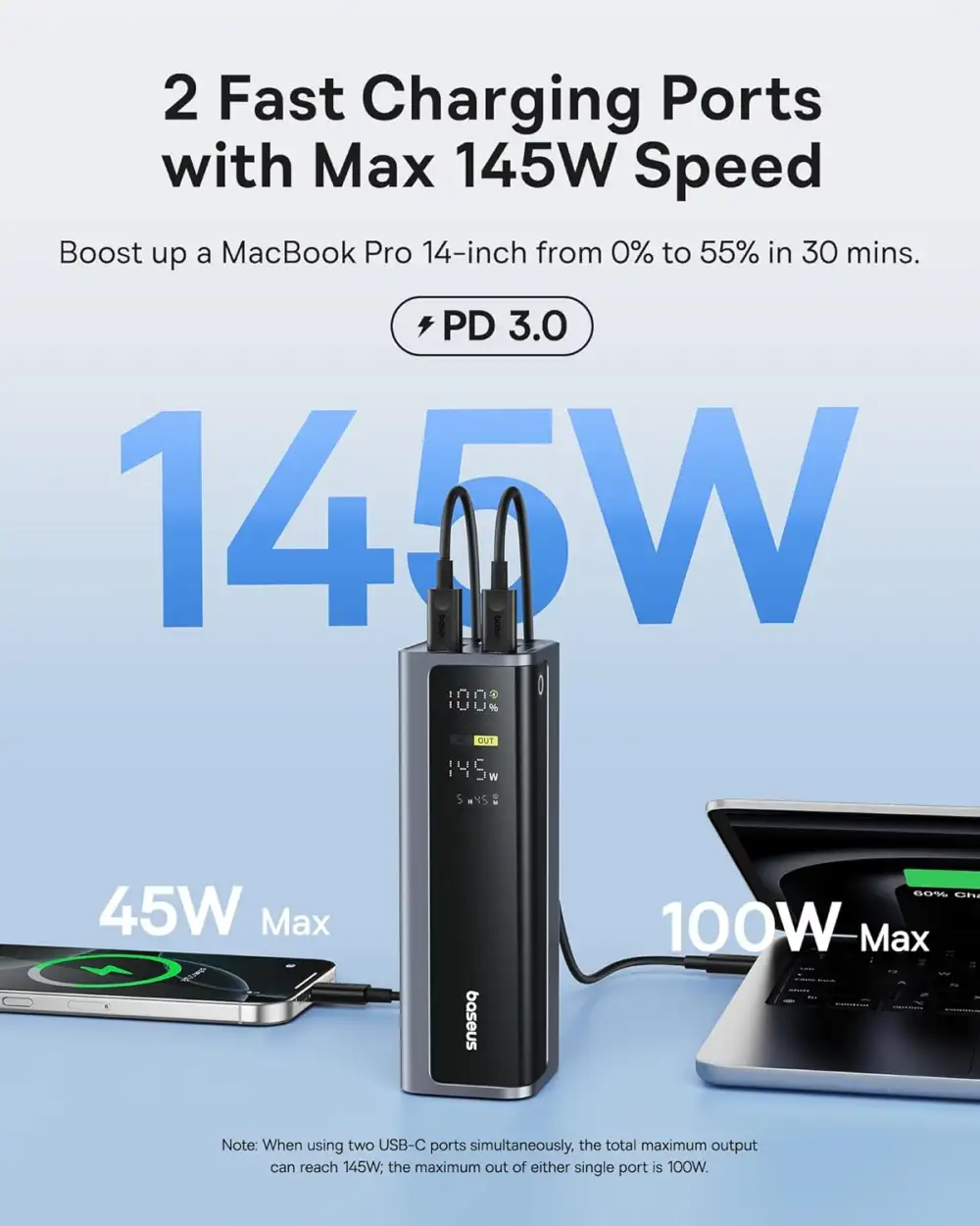 Baseus EnerGeek GP12 Power Bank 145W 20800mAh