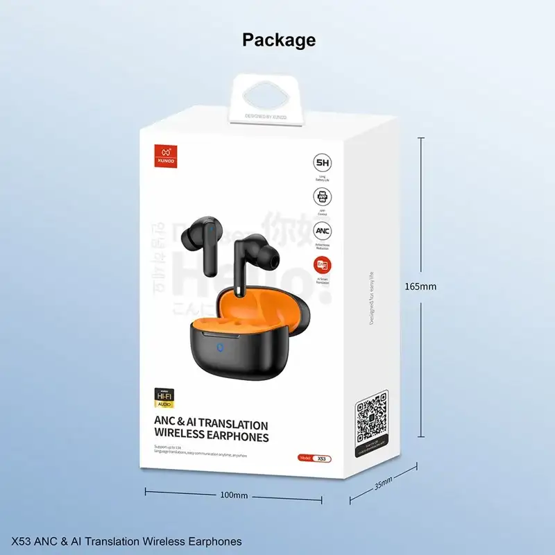 XUNDD X53 ANC and Al Translation Wireless Earphones