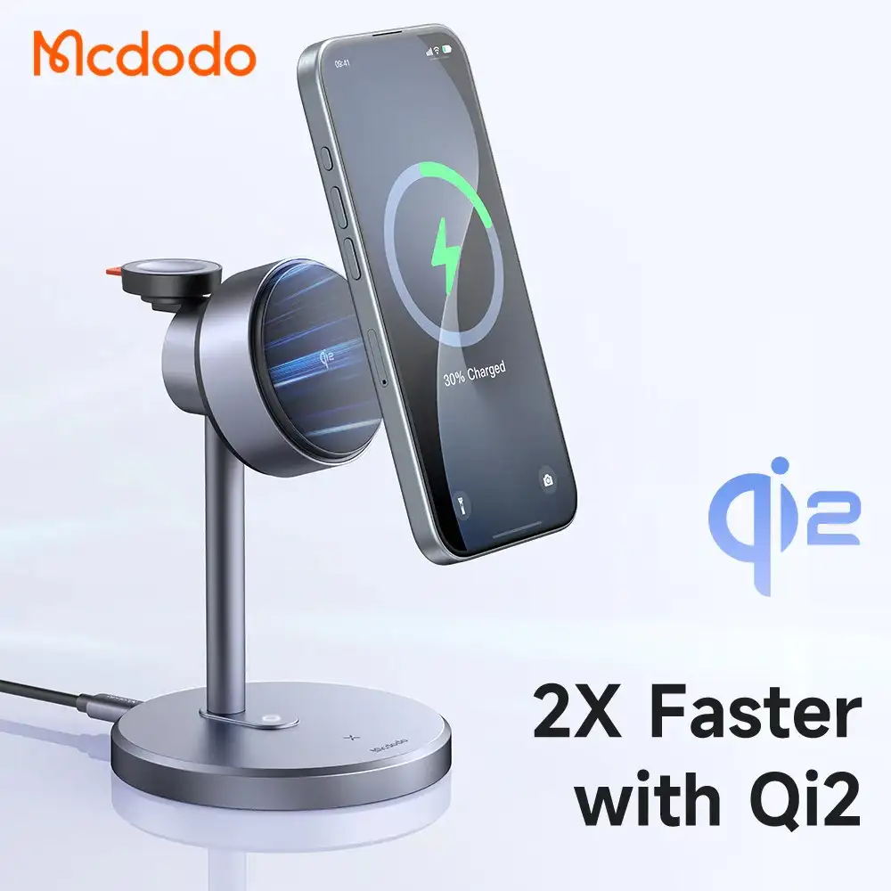 Mcdodo MagQ Qi2 3in1 Magnetic Wireless Charging Station