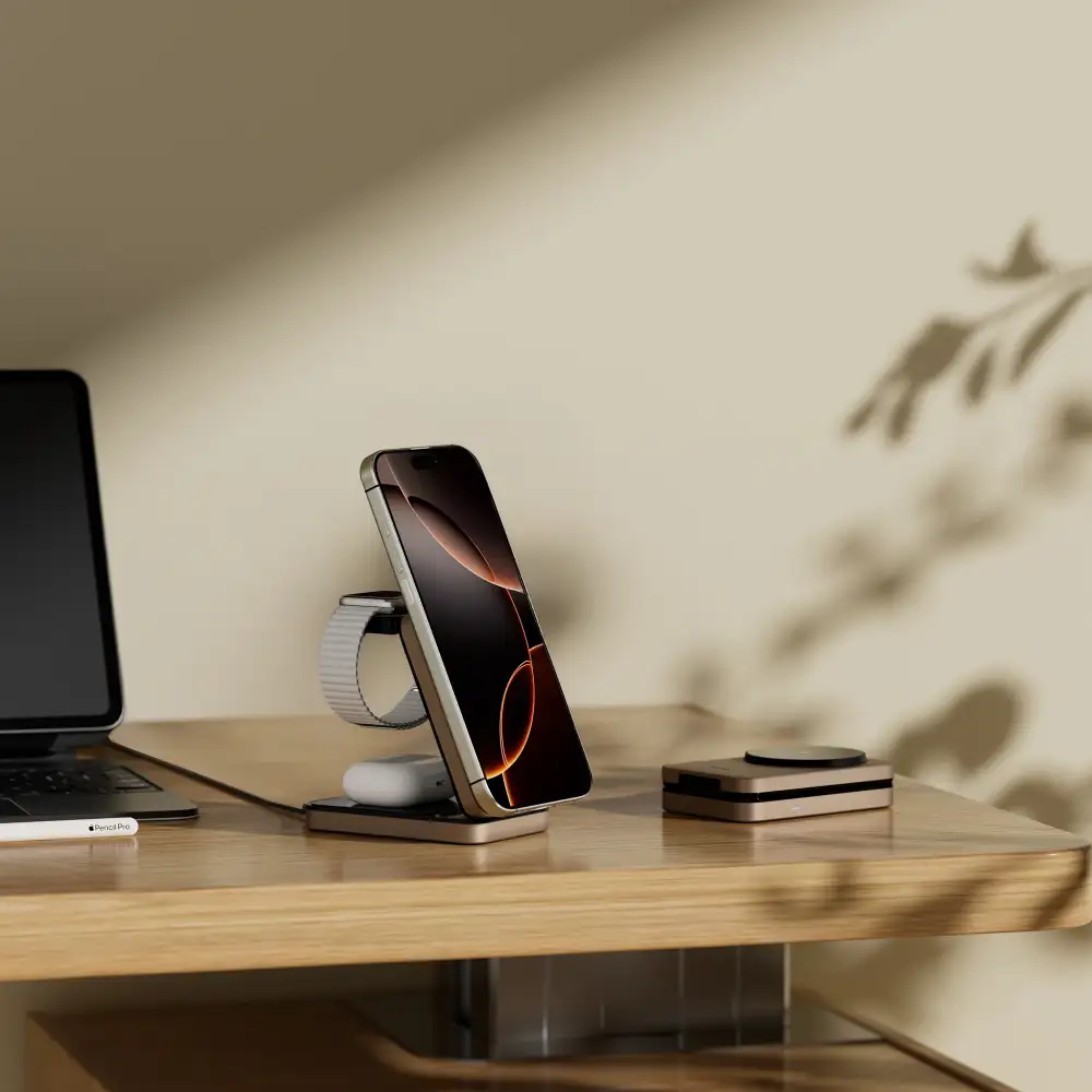 WiWU Wi-W038 Triple 3-in-1 Magnetic Wireless Charging Station