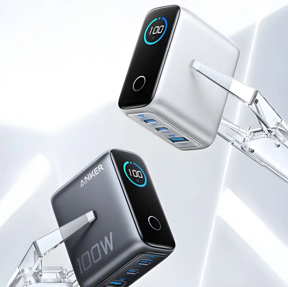 Anker 100W Smart Display Charger Lite Triple-Port Power