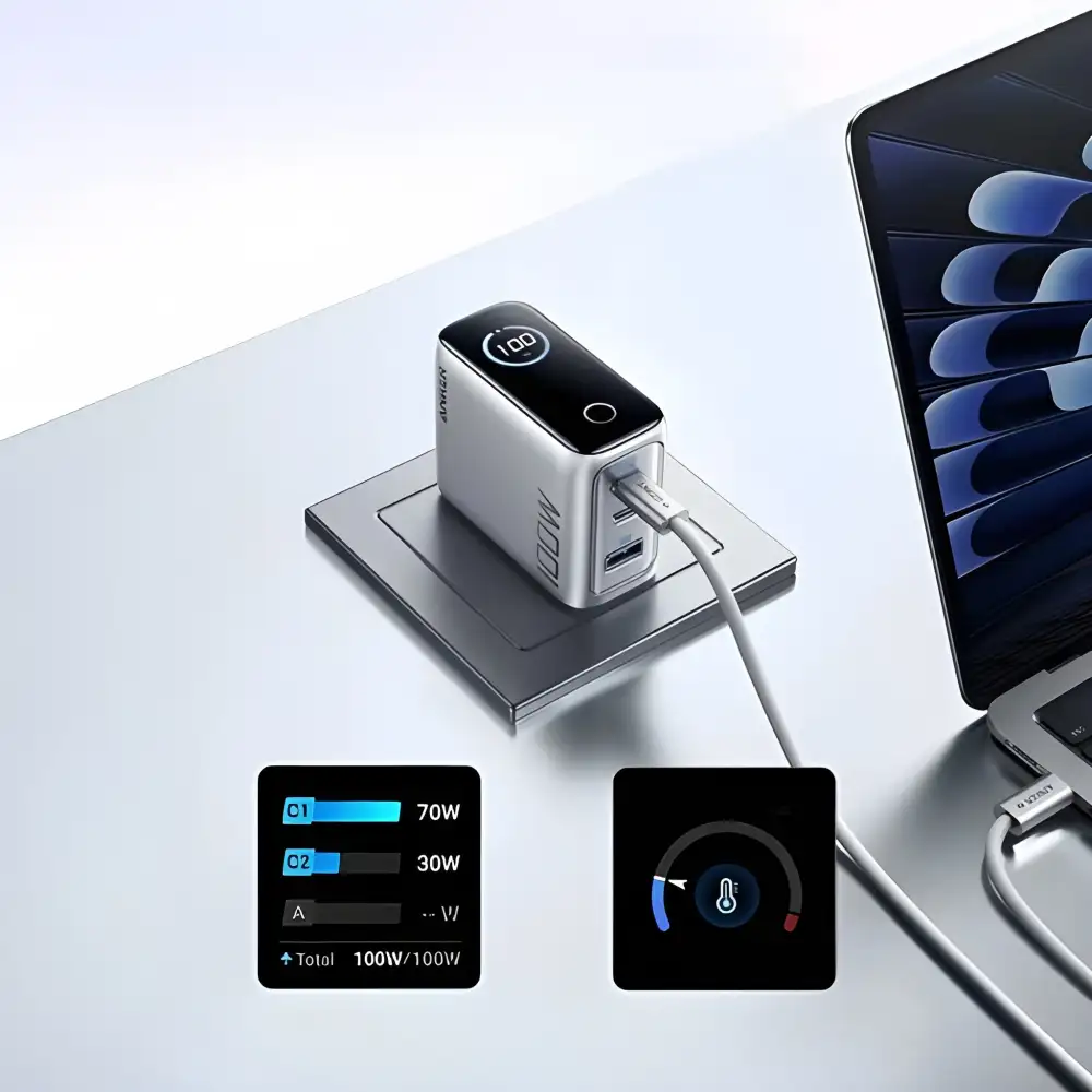 Anker 100W Smart Display Charger Lite Triple-Port Power