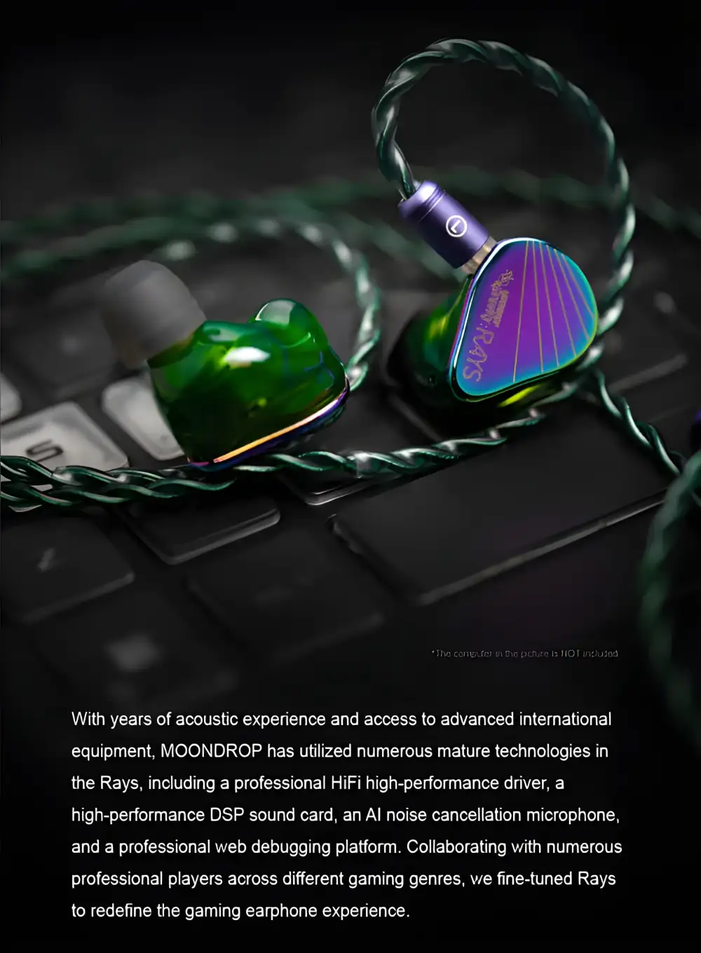 MOONDROP RAYS 1DD+1Planar In-ear Headphone