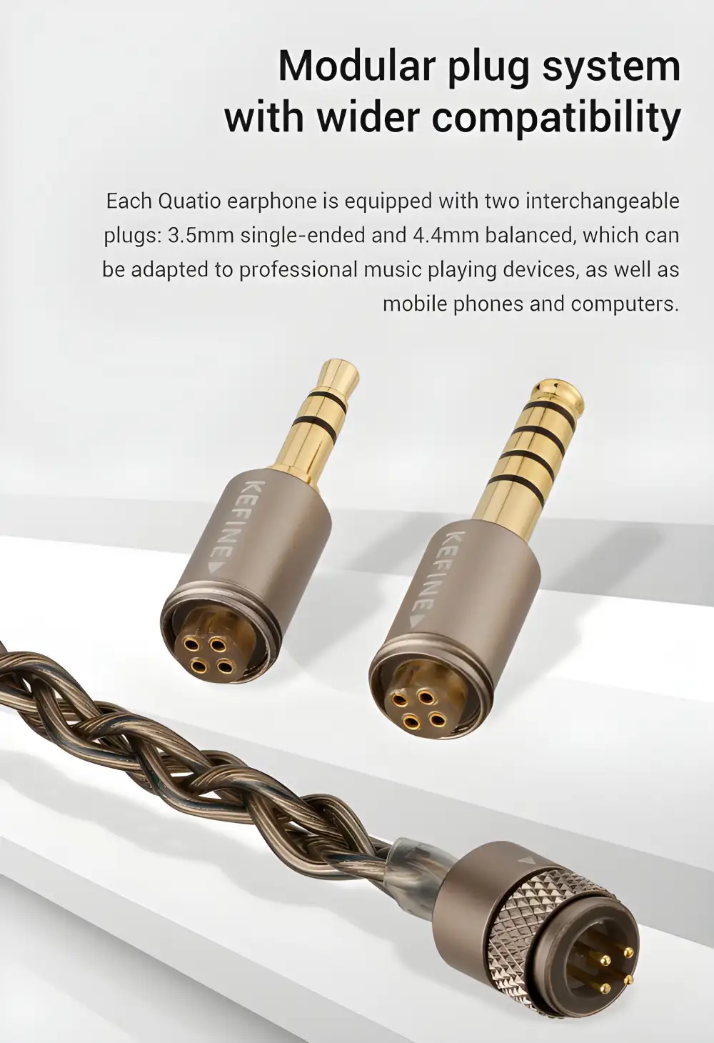 KEFINE Quatio 2DD +2BA Hybrid Drivers IEMs