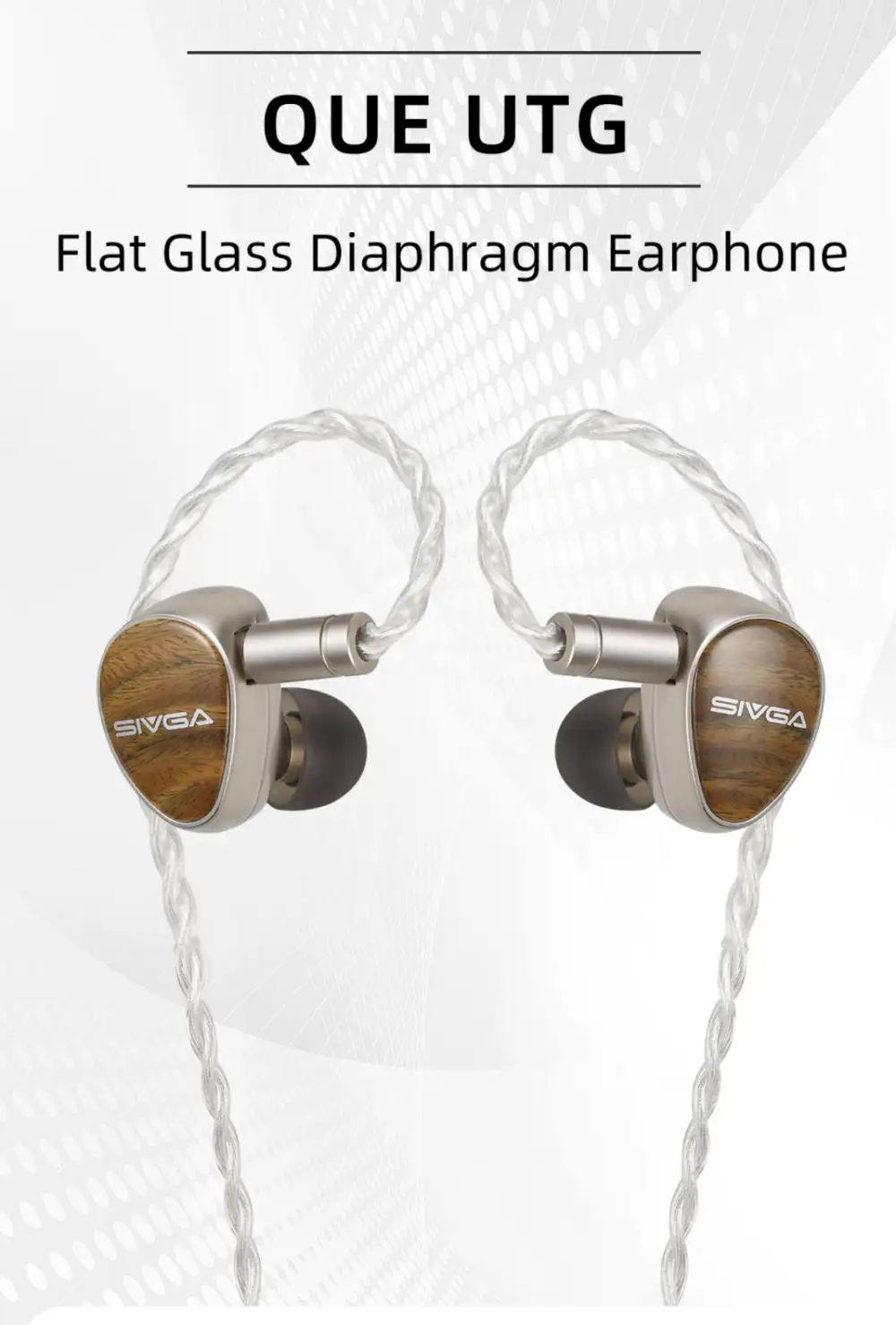 Sivga Que UTG Flat Glass Diaphragm Dynamic Driver IEMs