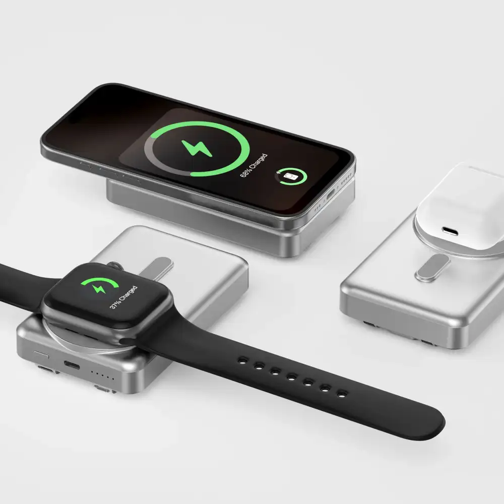 WiWU Wi-P056 Elite Power Bank 10000mAh Magnetic Wireless Charging With Stand