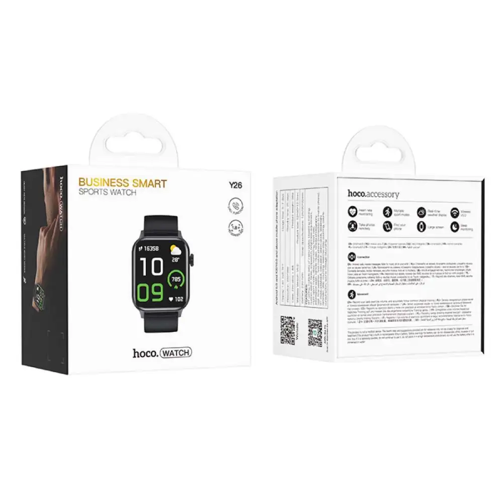 Hoco Y26 1.81-inch TFT Bluetooth Calling Smart Watch