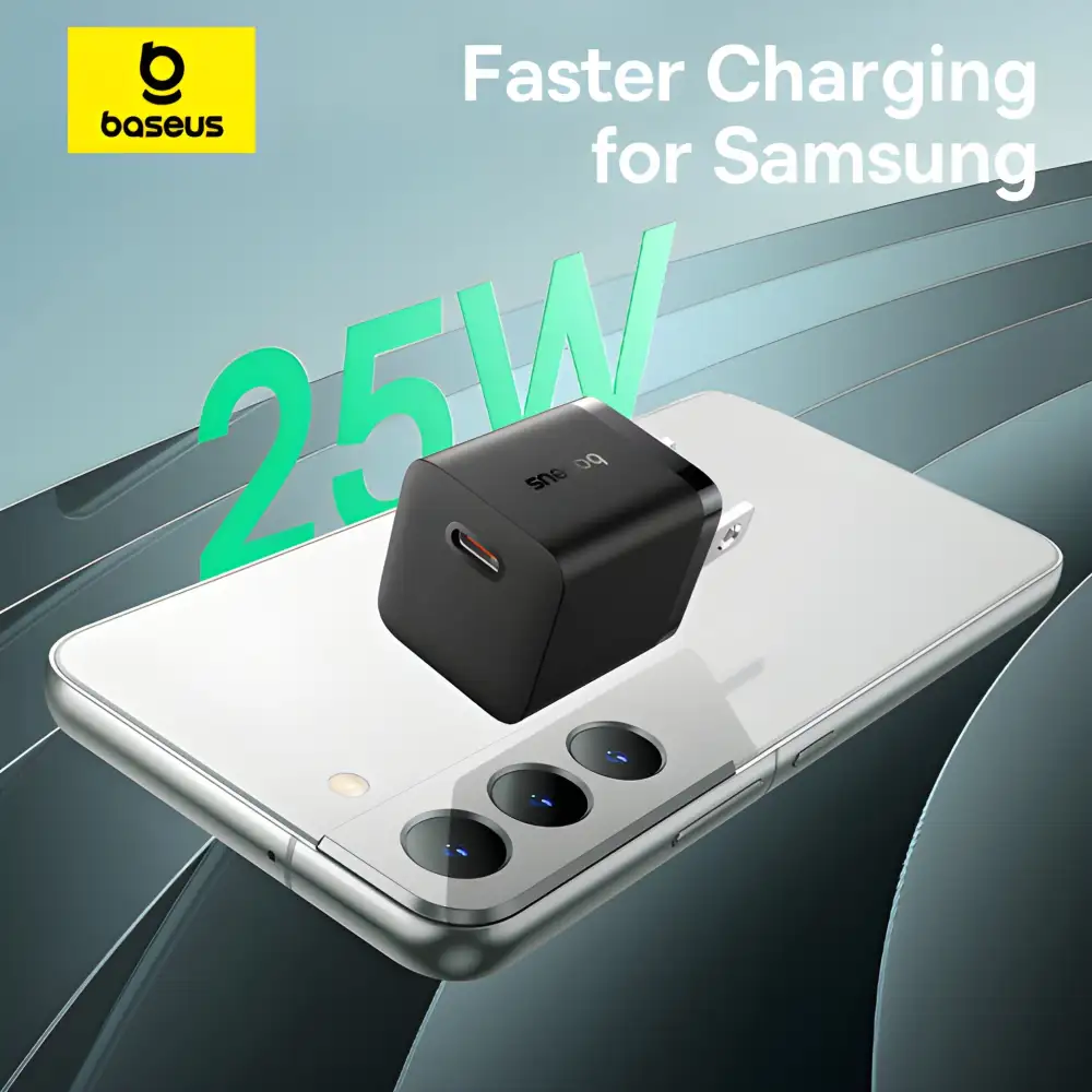 Baseus GaN5 Fast Charger mini 1C 25W With 1M USB-C to USB-C Cable