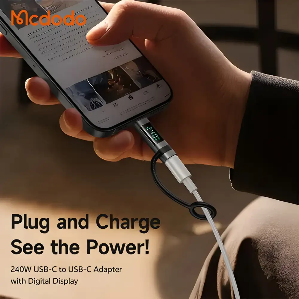 Mcdodo OT-262 PD 240W USB-C to USB-C Power Display Charging Adapter