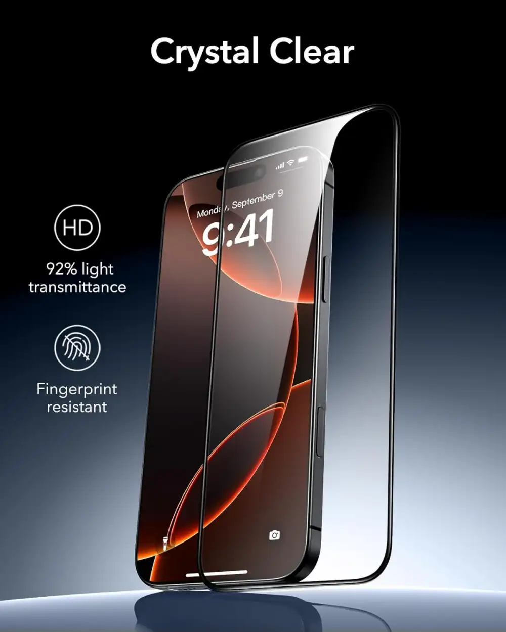 ESR Tempered-Glass Screen Protector for iPhone 16 Pro / 16 Pro Max