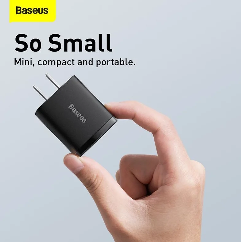 Baseus CCXJ-01 Compact Super Quick Charger Dual Port U+C 20W CN
