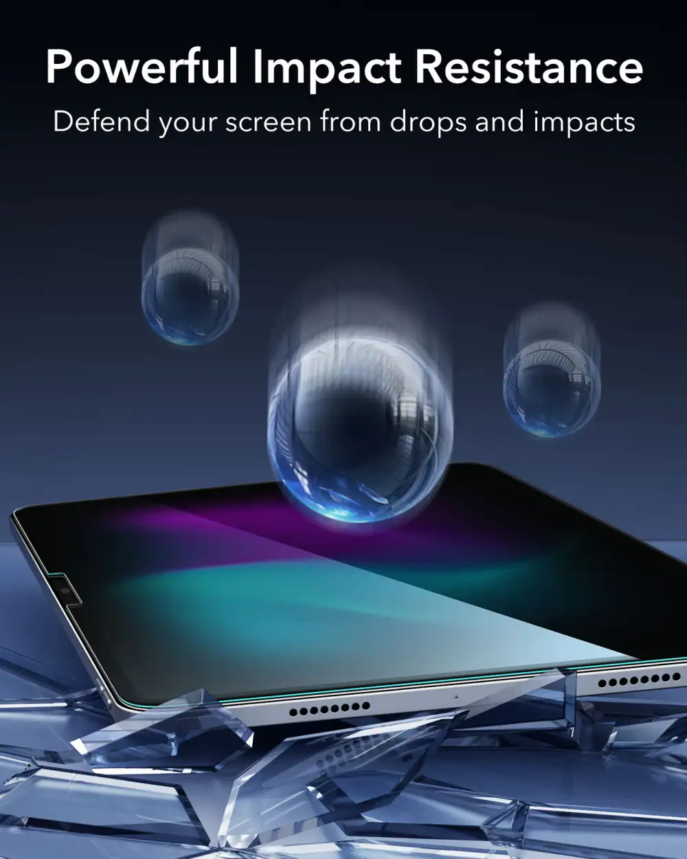ESR Tempered-Glass Screen Protector for iPad Pro 11″ / Pro 13″ (2024)