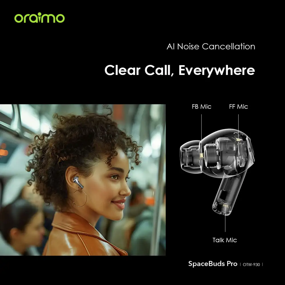 Oraimo OTW-930 SpaceBuds Pro ANC TWS Earbuds
