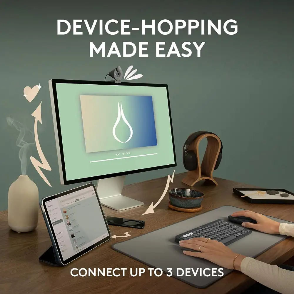 Logitech M350S PEBBLE Mouse 2 Multi-Device Bluetooth Mouse