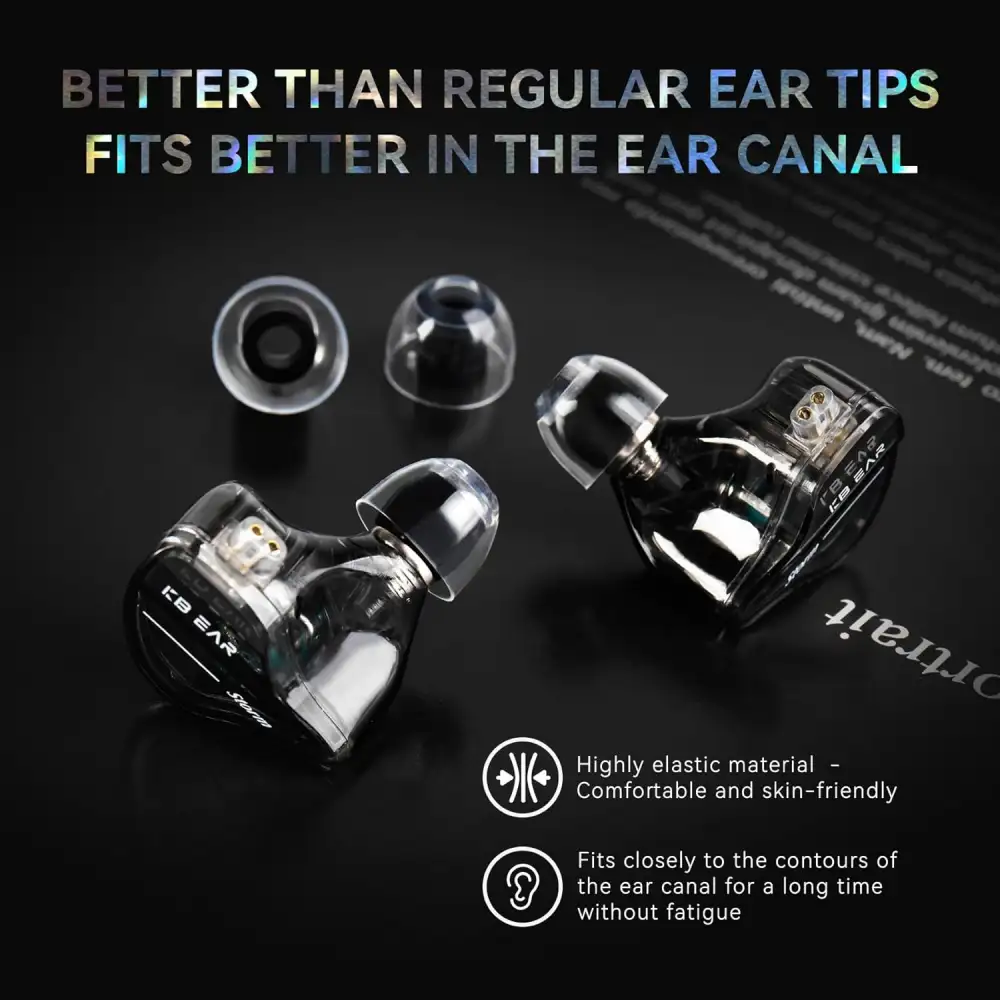 KBEAR KT01 Liquid Silicone Eartips Skin Friendly