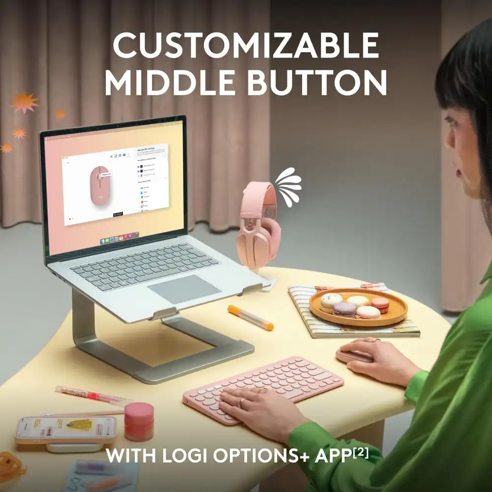 Logitech M350S PEBBLE Mouse 2 Multi-Device Bluetooth Mouse
