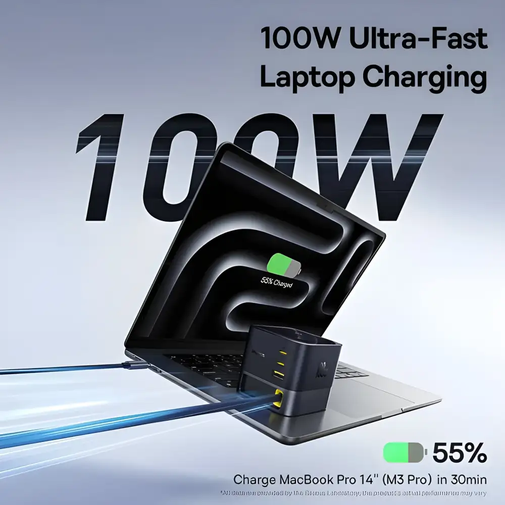 Baseus Nomos 100W GaN Desktop Charging Station Multi Port Fast