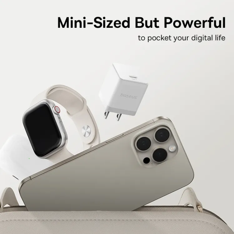 Baseus Palm Fast Charger 1C 20W With Type-C to Lightning Cable