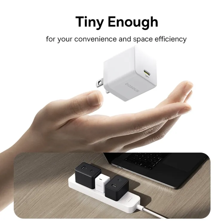 Baseus Palm Fast Charger 1C 20W With Type-C to Lightning Cable