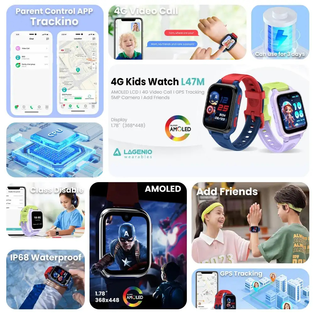 LAGENIO K9 AI 4G Kids Smart Watch