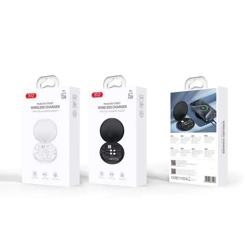 XO-CX031 Wireless Charger and Compatible Adapter