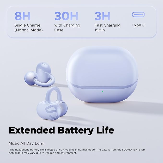 SoundPEATS POP Clip Wireless Open Ear Earbuds