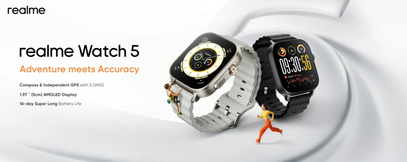 Realme Watch 5 AMOLED GPS Smart Watch