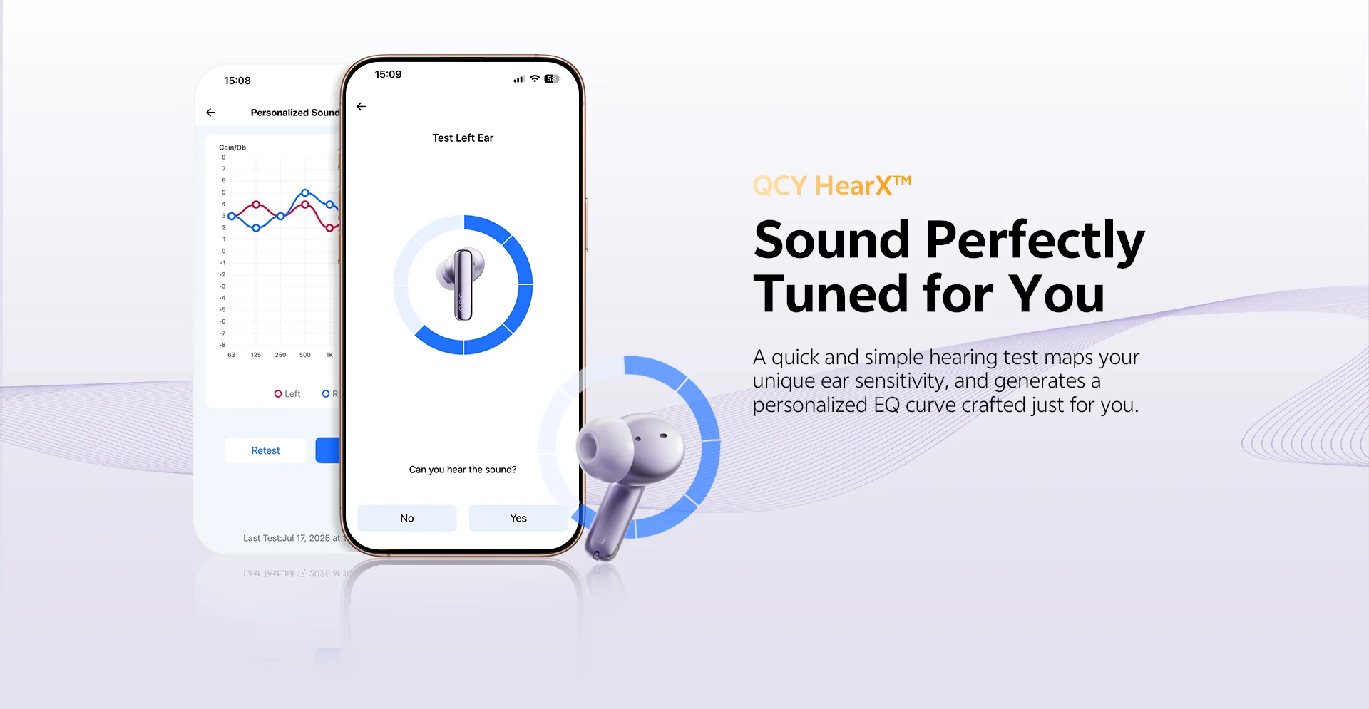 QCY MeloBuds N70 Pro-Sounding Wireless ANC Earbuds
