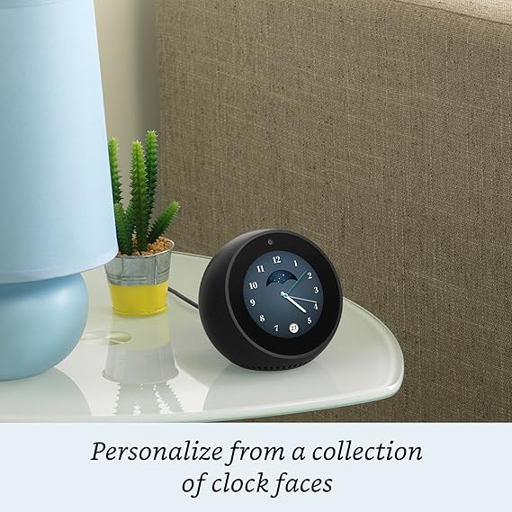 Echo Spot – Smart Alarm Clock with Alexa – Black