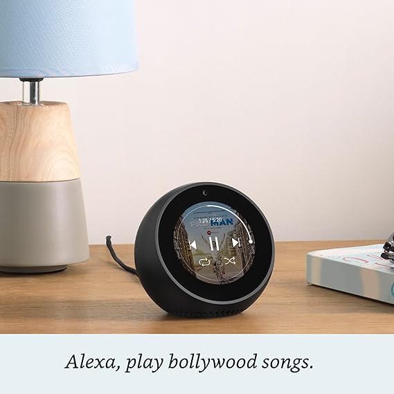 Echo Spot – Smart Alarm Clock with Alexa – Black