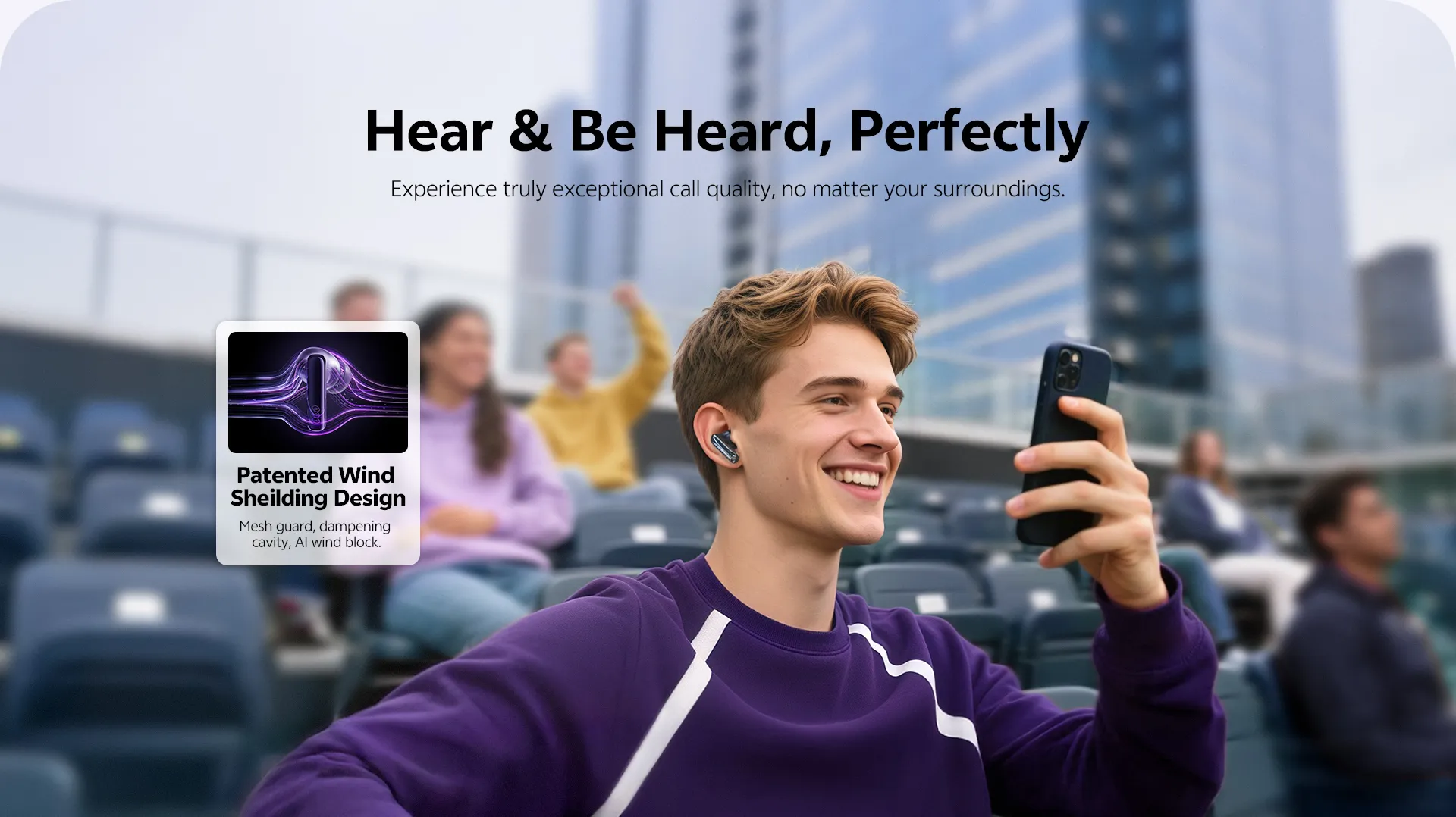 QCY MeloBuds N70 Pro-Sounding Wireless ANC Earbuds