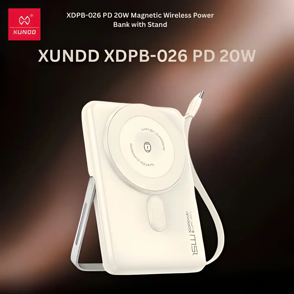 XUNDD XDPB-026 PD 20W Magnetic Wireless Power Bank with Stand