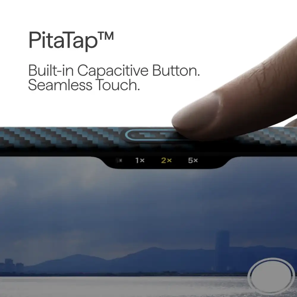Pitaka Ultra-Slim Case Black/Blue for iPhone 17 Series